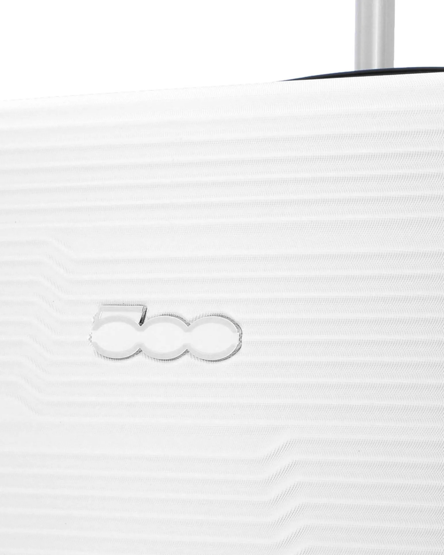 FIAT 500 - TROLLEY BIANCO IN ABS 4 RUOTE CON COMBINAZIONE TSA