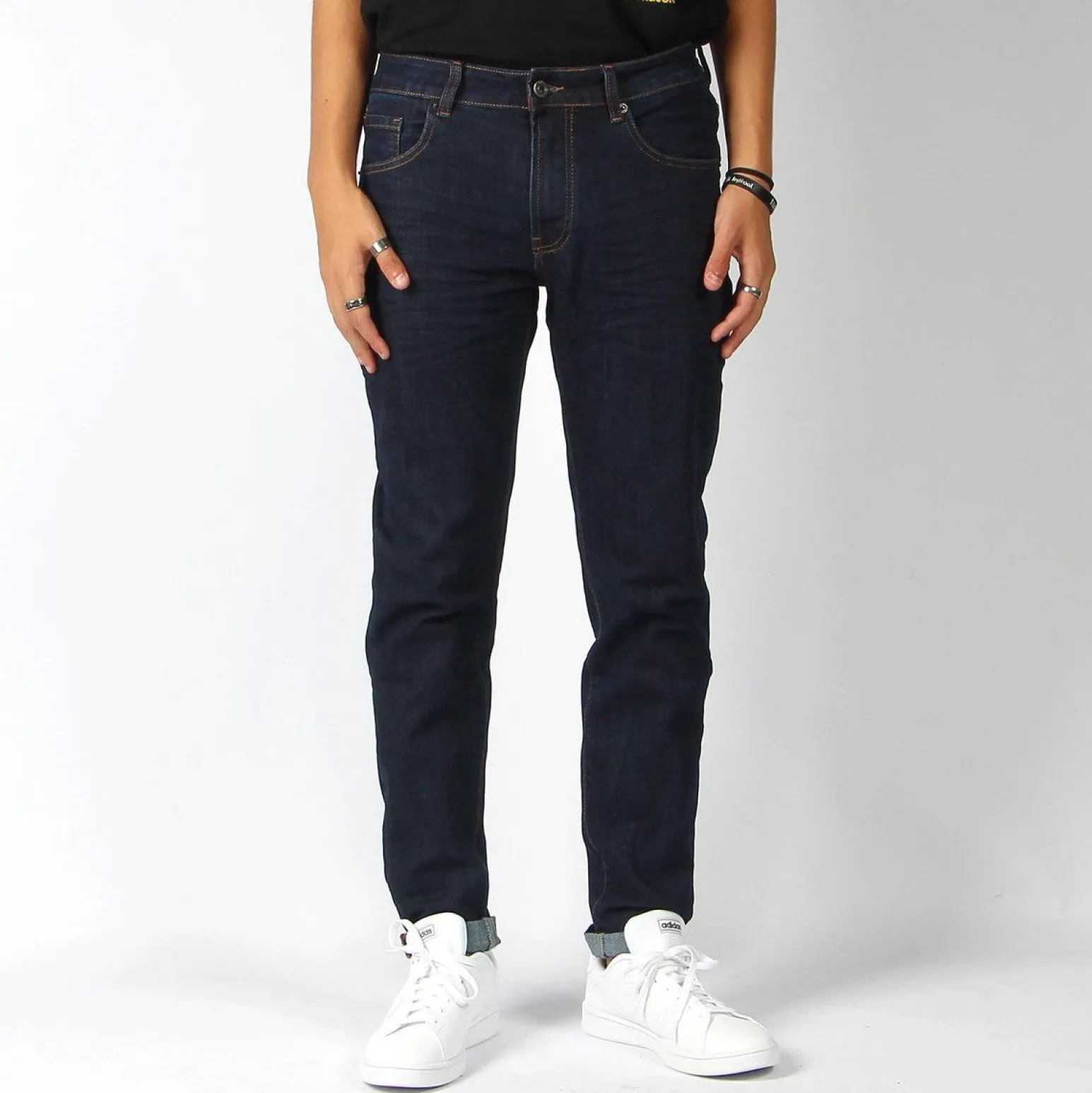 FRANKIE MALONE - JEANS 5 TASCHE BLU SCURO