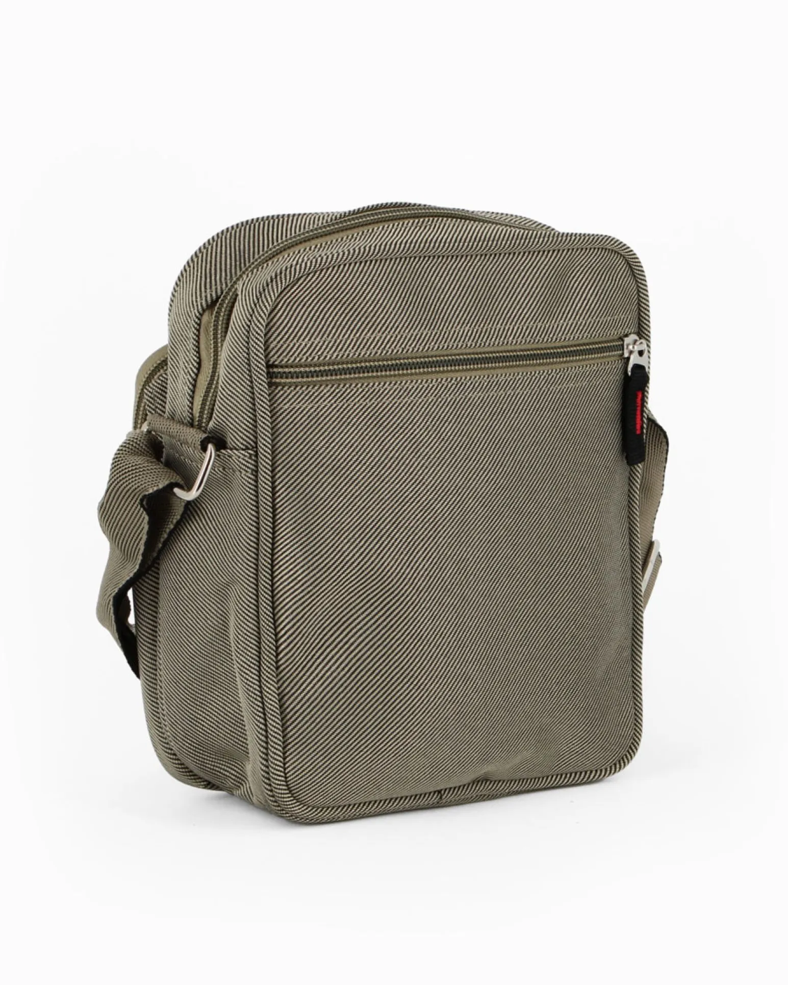 GIANMARCO VENTURI - Borsello beige con due tasche frontali e una tasca posteriore