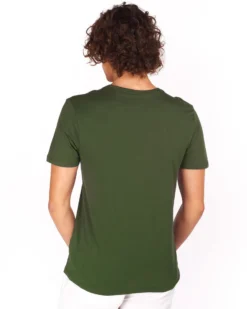 GIANMARCO VENTURI - Tshirt manica corta verde militare da uomo