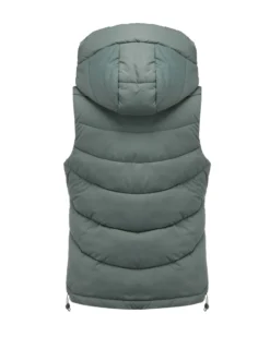 GILET IMBOTTITO CON CAPPUCCIO
