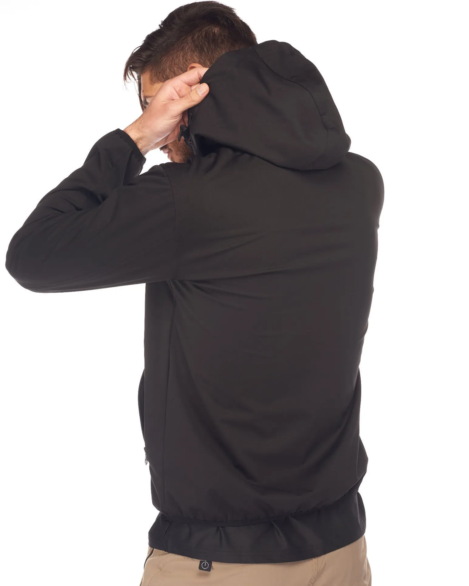 GIUBBINO C/CAPP.SOFTSHELL BLACK