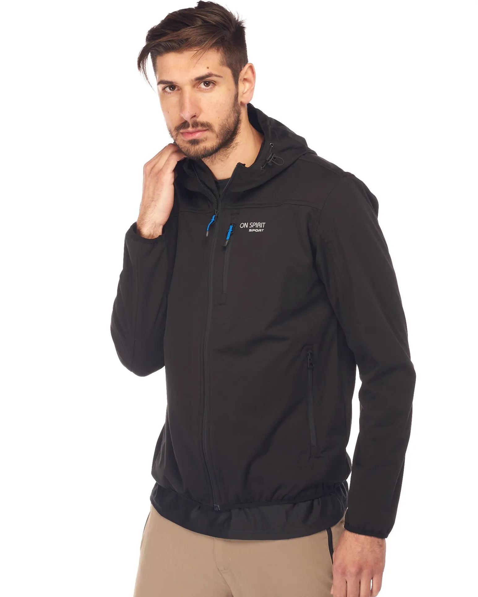 GIUBBINO C/CAPP.SOFTSHELL BLACK