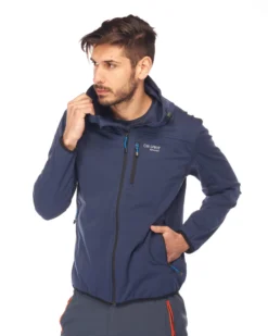 GIUBBINO C/CAPP.SOFTSHELL NAVY BLUE