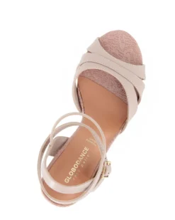 GLOBODANCE - Scarpa da ballo nude con sottopiede in VERA PELLE memory foam, tacco 9CM