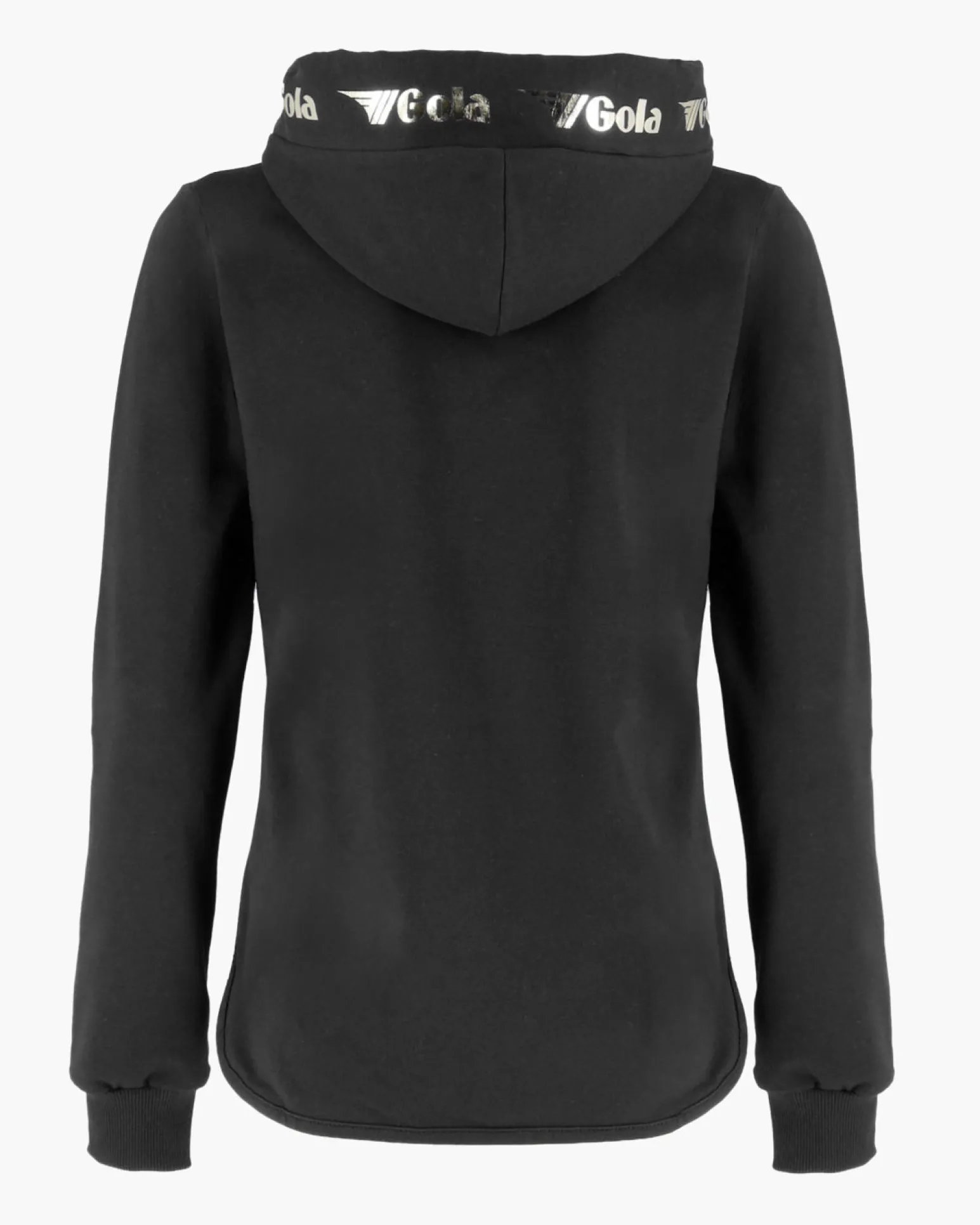 GOLA - FELPA CON CAPPUCCIO FULL ZIP NERA DA DONNA