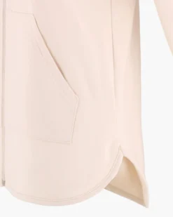 GOLA - FELPA CON CAPPUCCIO FULL ZIP CREMA DA DONNA