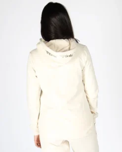 GOLA - FELPA CON CAPPUCCIO FULL ZIP CREMA DA DONNA