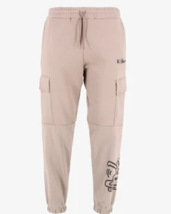 GOLA - PANTALONE FELPA BEIGE DA UOMO CON TASCONI