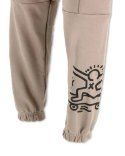 GOLA - PANTALONE FELPA BEIGE DA UOMO CON TASCONI