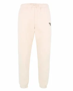 GOLA - Pantalone felpa crema da uomo arricciati
