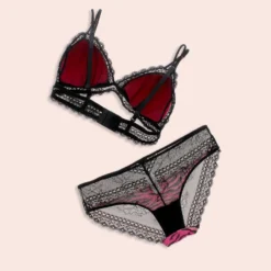 INFIORE - COORDINATO REGGISENO A TRIANGOLO E SLIP STAMPA ZEBRATA