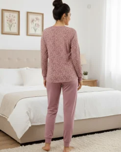 INFIORE - PIGIAMA LOVE ME MANICA LUNGA LILLA DA DONNA