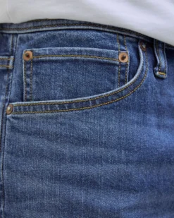 JACK&JONES - Bermuda di jeans Rick original blue denim scuro