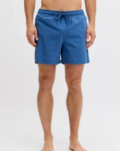 JACK&JONES - Boxer mare Maui Wave blu con logo laterale