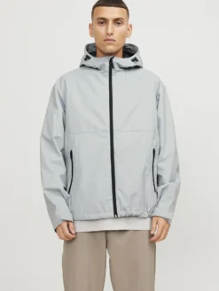 JACK & JONES - GIACCA SOFTSHELL GRIGIA UOMO