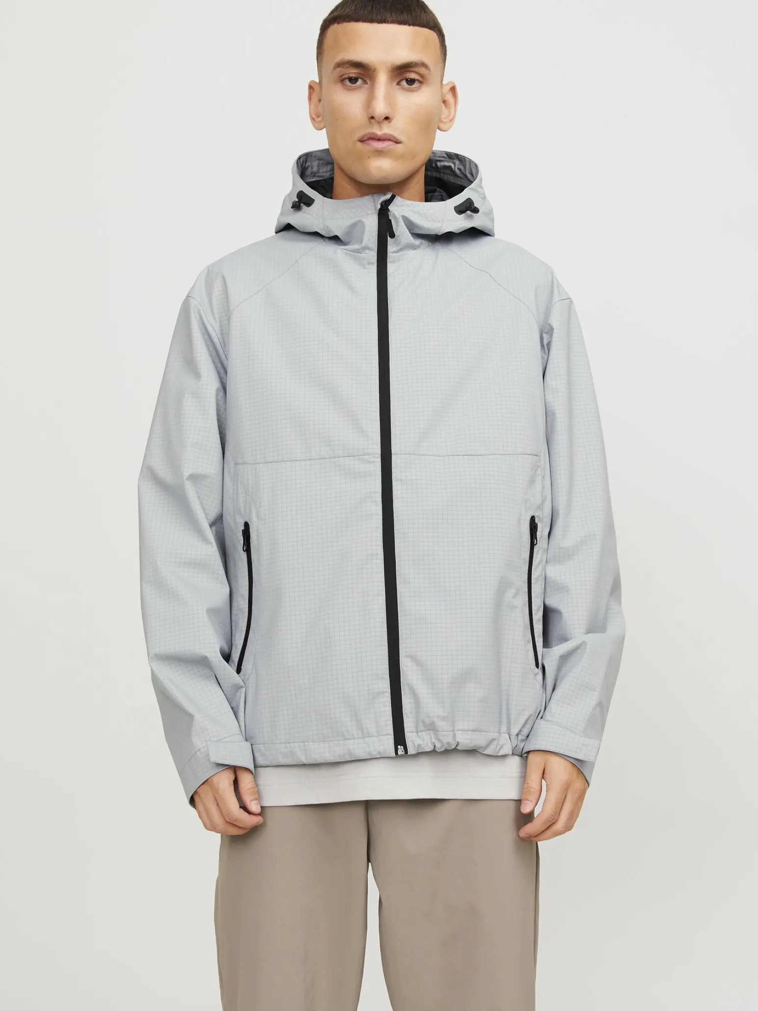 JACK & JONES - GIACCA SOFTSHELL GRIGIA UOMO