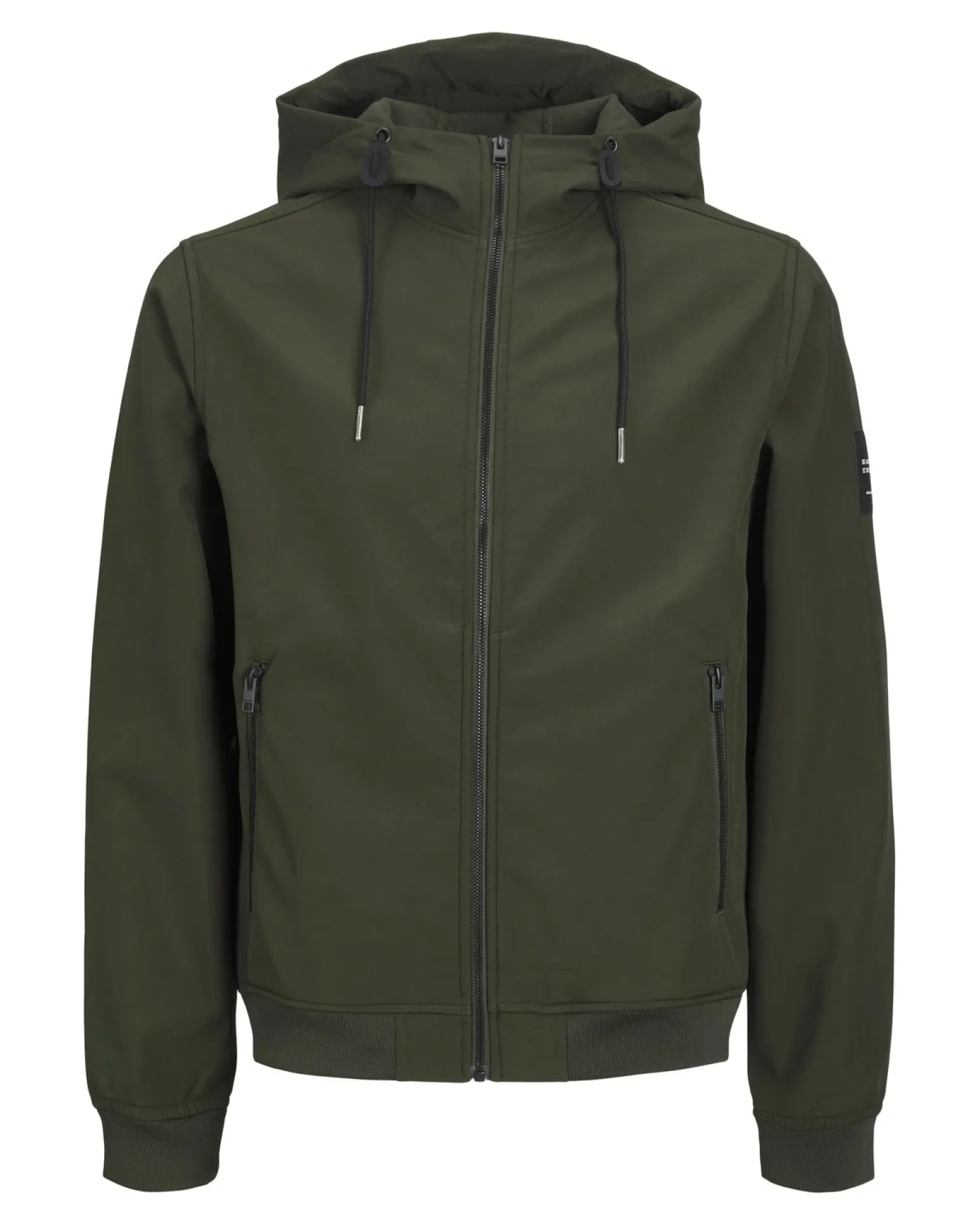 JACK&JONES - GIACCA SOFTSHELL VERDE DA UOMO