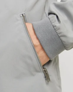 JACK & JONES - GIUBBINO BOMBER GRIGIO DA UOMO RUSH HARRINGTON