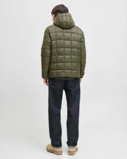 JACK&JONES - Giubbino con cappuccio brook reversibile nero