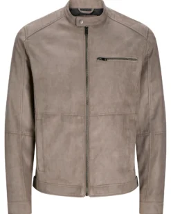 JACK & JONES - GIUBBINO EDYLAN BIKER TORTORA DA UOMO