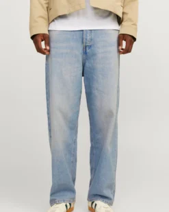 JACK&JONES - JEANS CHIARO DA UOMO 5 TASCHE EXTRA BAGGY