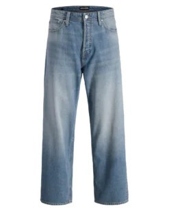 JACK&JONES - JEANS 5 TASCHE BLUE DENIM SABBIATO BAGGY ALEX DA UOMO