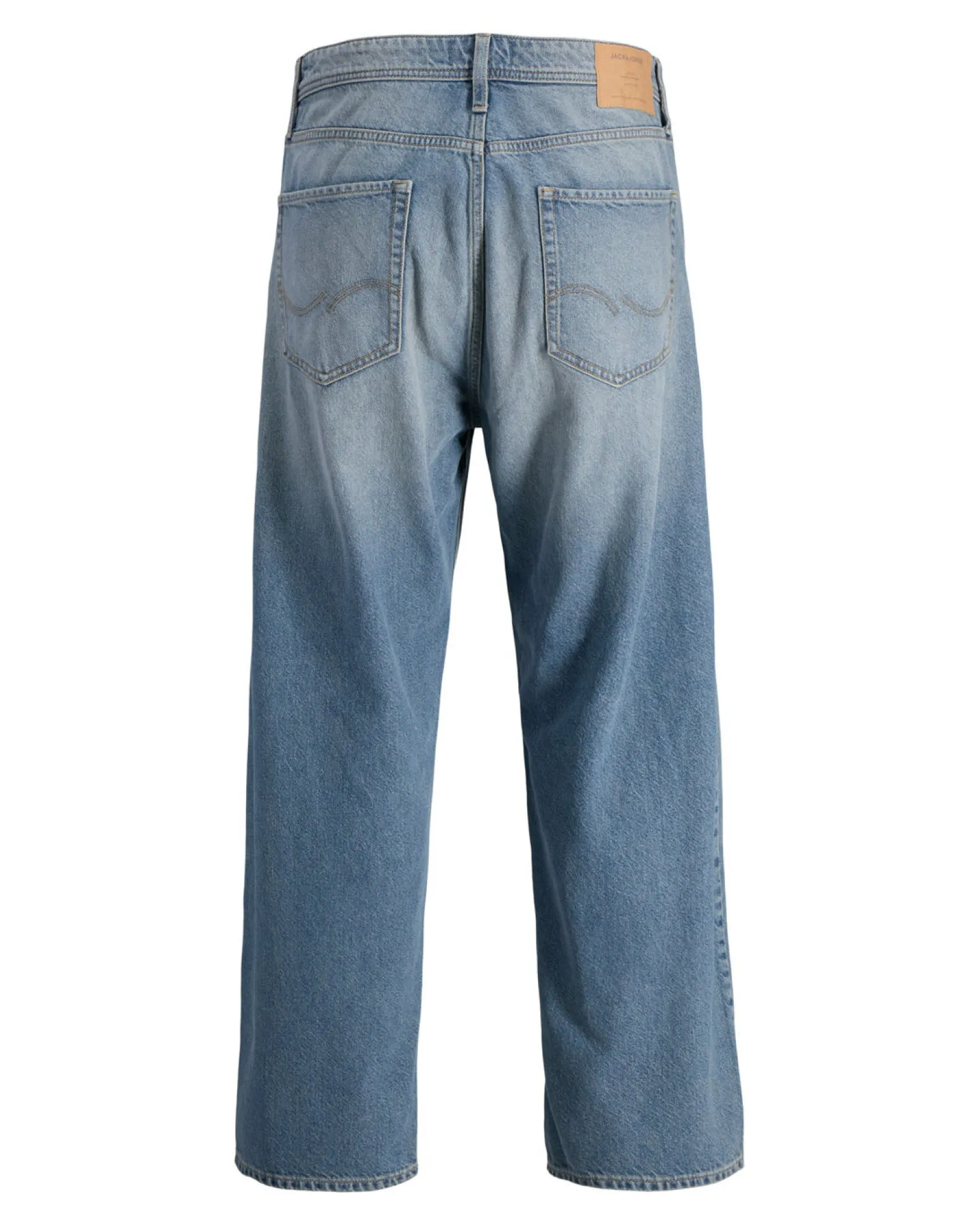 JACK&JONES - JEANS 5 TASCHE BLUE DENIM SABBIATO BAGGY ALEX DA UOMO