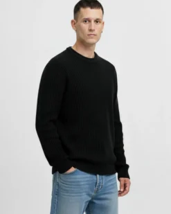 JACK&JONES - MAGLIA MANICA LUNGA DA UOMO UNION NERO