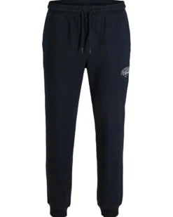 JACK&JONES - PANTALONE FELPA BLU DA UOMO GORDON MAKOTO