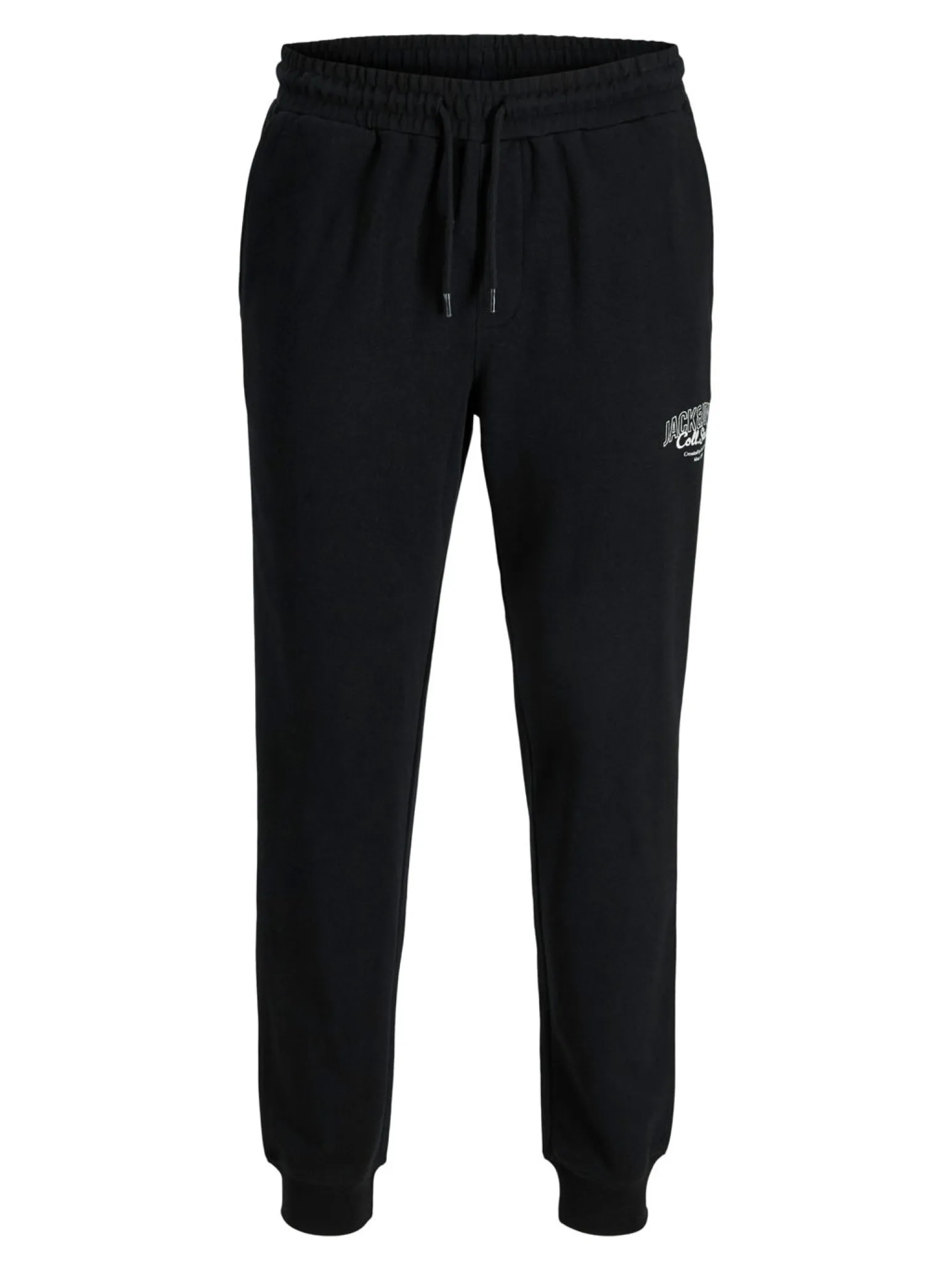 JACK&JONES - PANTALONE FELPA NERO DA UOMO GORDON MAKOTO