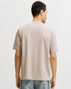 JACK&JONES - Tshirt manica corta gradient  beige con stampa