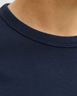 JACK&JONES - Tshirt manica corta college blu con logo