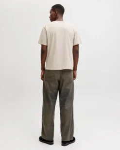JACK & JONES - TSHIRT MANICA CORTA BEIGE DA UOMO