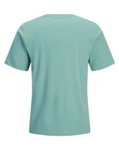JACK & JONES - TSHIRT MANICA CORTA VERDE ACQUA DA UOMO