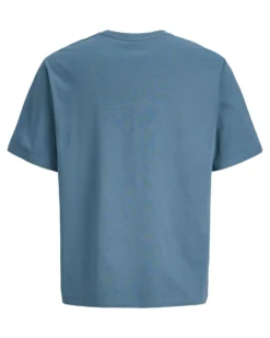 JACK & JONES - TSHIRT MANICA CORTA BLU POLVERE DA UOMO