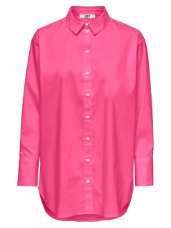 JACQUELINE DE YONG - CAMICIA LUNGA FUXIA DA DONNA