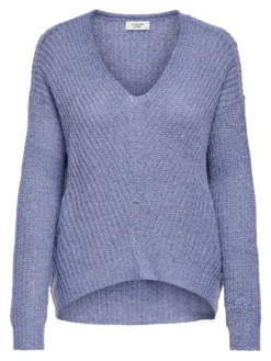 JACQUELINE DE YONG - MAGLIONE A MAGLIA DONNA LILLA