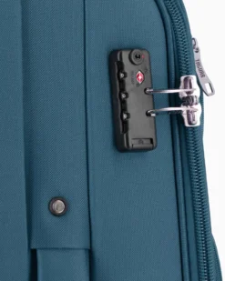 JAGUAR - TROLLEY PETROLIO IN TESSUTO CON DOPPIA TASCA FRONTALE, COMBINAZIONE TSA E 4 RUOTE