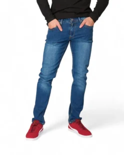 JEANS 5 TASCHE SABBIATO BLU