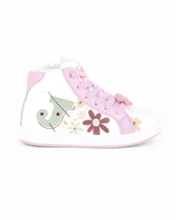 JOMA - Scarpa da bambino bianca con dettagli rosa - FLOWER