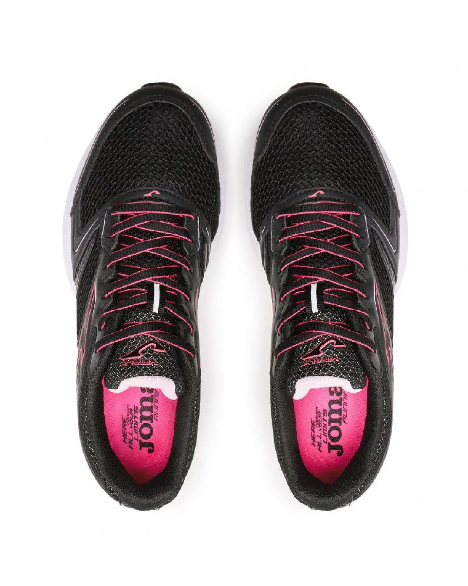 JOMA VITALY LADY - Scarpa da running nera e fucsia con tomaia in mesh traspirante