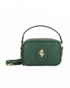 JUST GOLF - Borsa un manico verde con logo frontale e tracolla regolabile