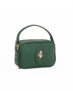 JUST GOLF - Borsa un manico verde con logo frontale e tracolla regolabile