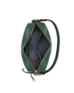 JUST GOLF - Borsa un manico verde con logo frontale e tracolla regolabile