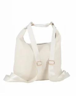 JUST GOLF - Borsa/zaino bianca loggata con tasca frontale