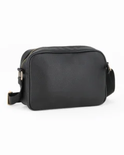 JUST GOLF - Tracolla nera loggata con tasca frontale e pattina con logo