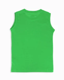 KAPPA - Canotta ragazzo verde ragazzi 8-16 anni in cotone