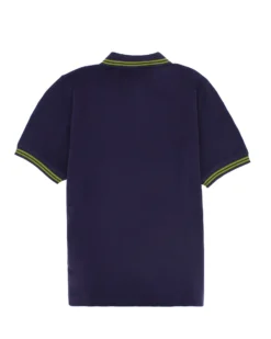KAPPA - POLO BLU NOTTE  DA UOMO CON BORDINO A CONTRASTO LOGO MALTAX 5