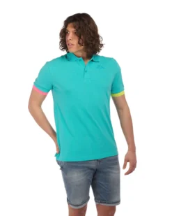 KAPPA - POLO MEZZA MANICA UPMP LOGO TRIO TURCHESE, 381V4PW-106